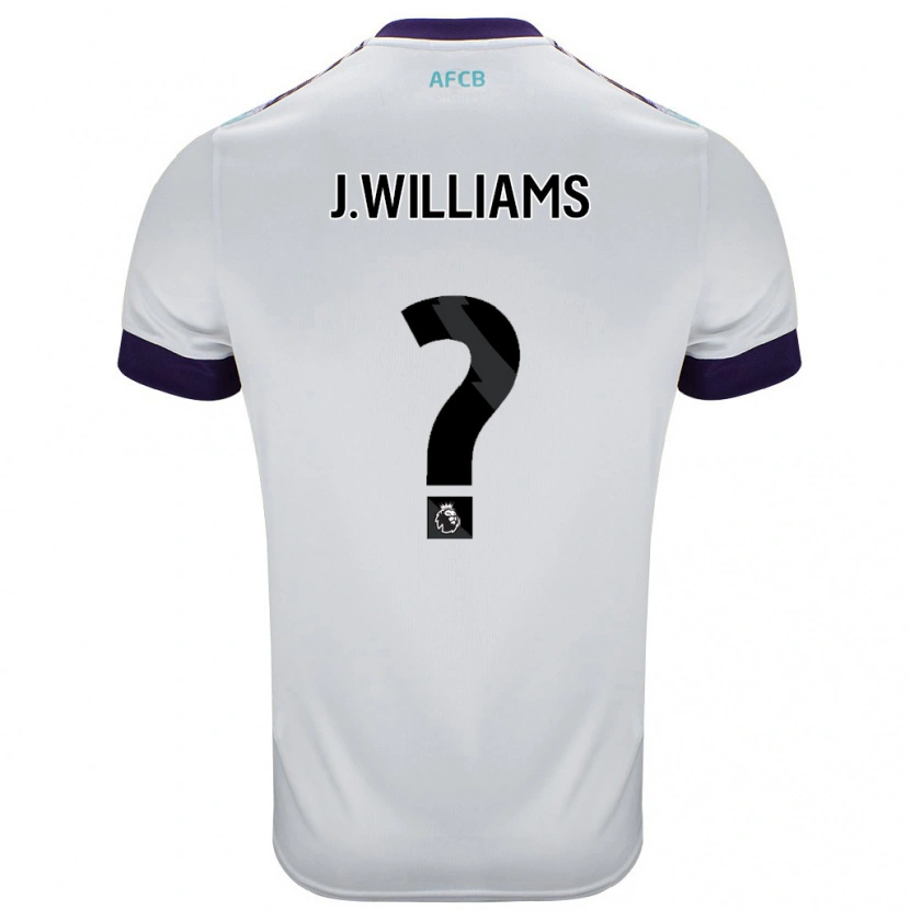 Danxen Män Jay Williams #0 Vit Grön Lila Bortatröja Matchtröjor 2024/25 Tröjor T-Tröja