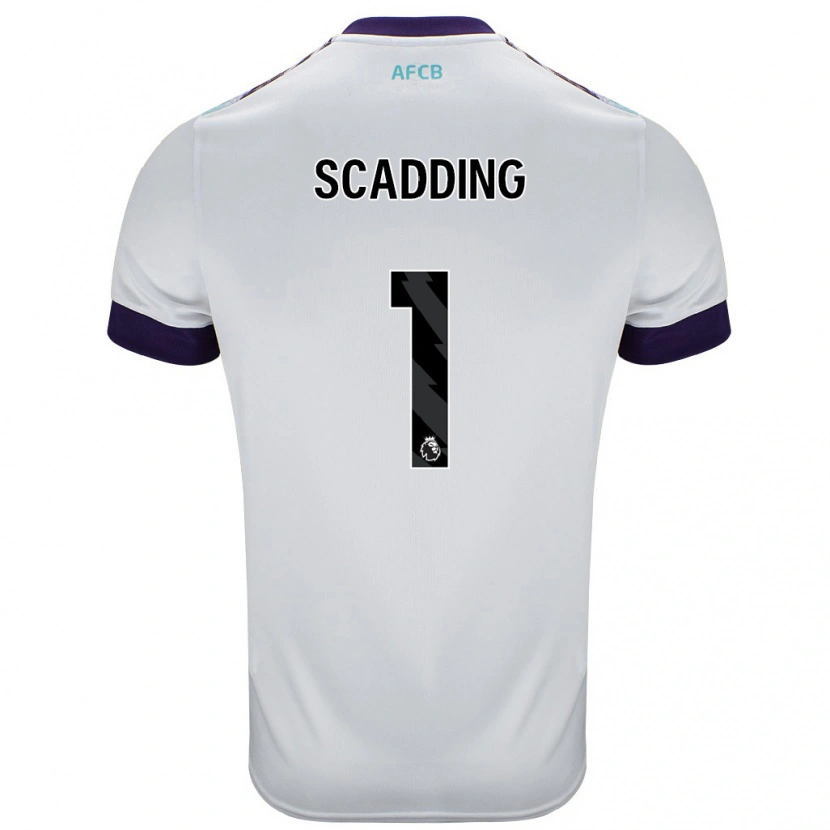 Danxen Män Katie Scadding #1 Vit Grön Lila Bortatröja Matchtröjor 2024/25 Tröjor T-Tröja