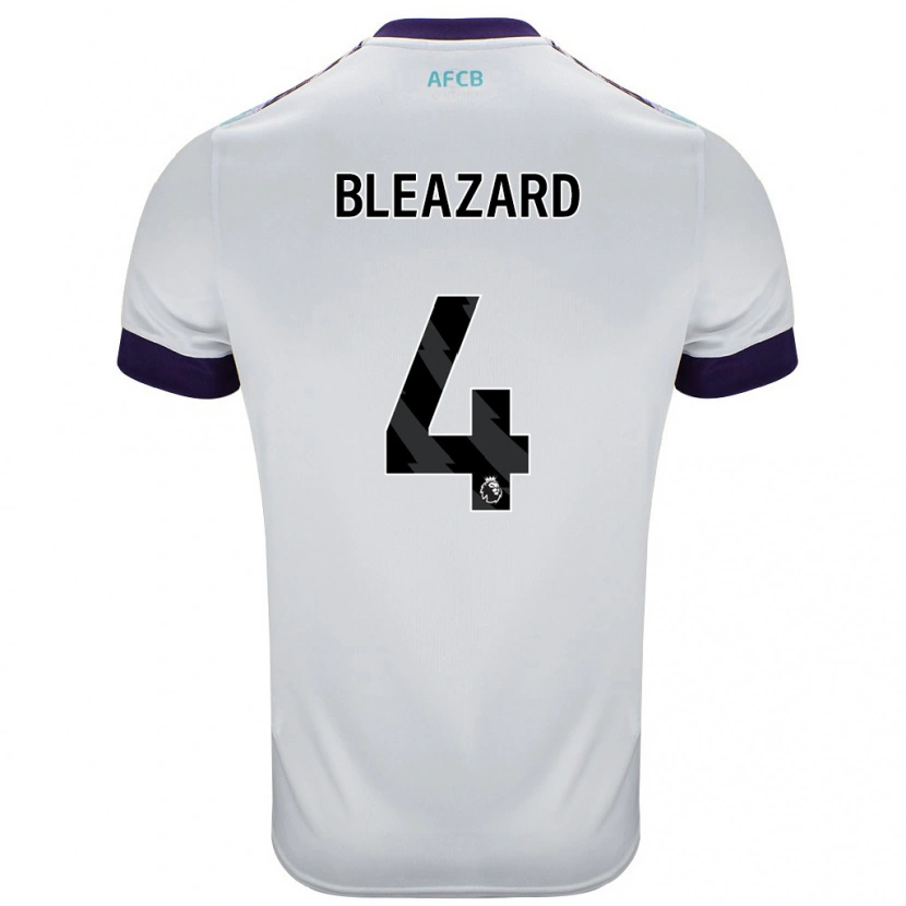 Danxen Män Helen Bleazard #4 Vit Grön Lila Bortatröja Matchtröjor 2024/25 Tröjor T-Tröja