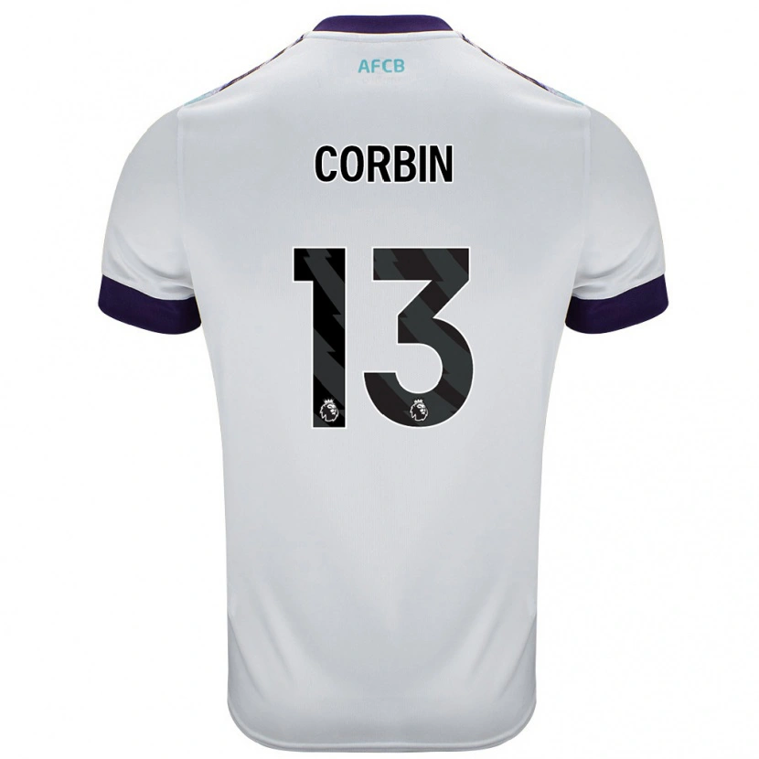 Danxen Män Helen Corbin #13 Vit Grön Lila Bortatröja Matchtröjor 2024/25 Tröjor T-Tröja
