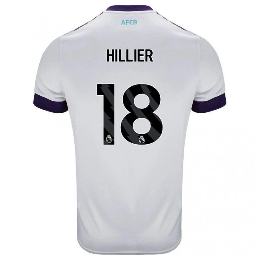 Danxen Män Gemma Hillier #18 Vit Grön Lila Bortatröja Matchtröjor 2024/25 Tröjor T-Tröja