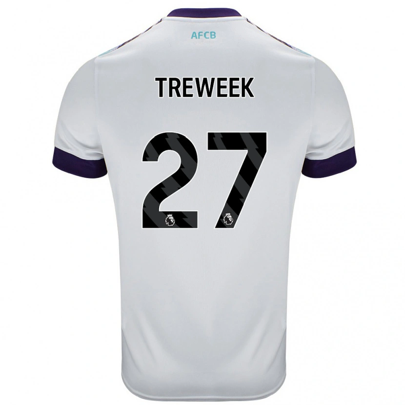 Danxen Män Amber Treweek #27 Vit Grön Lila Bortatröja Matchtröjor 2024/25 Tröjor T-Tröja