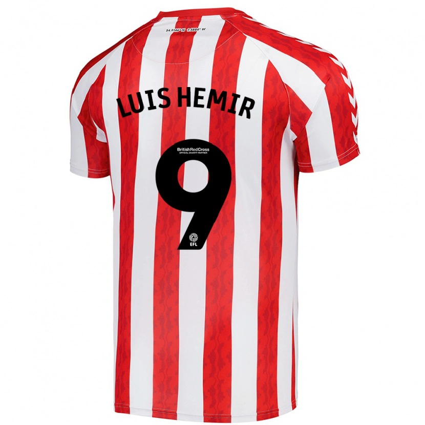 Danxen Kvinnor Luís Semedo #9 Röd Vit Hemmatröja Matchtröjor 2024/25 Tröjor T-Tröja