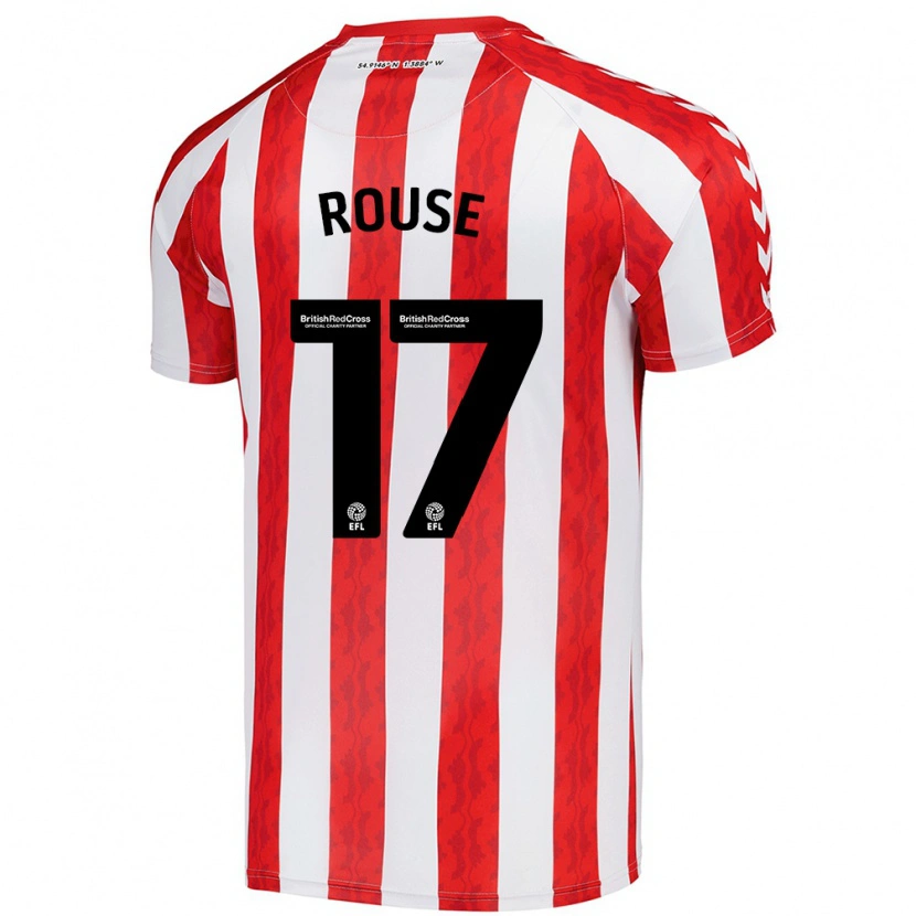 Danxen Kvinnor Mollie Rouse #17 Röd Vit Hemmatröja Matchtröjor 2024/25 Tröjor T-Tröja