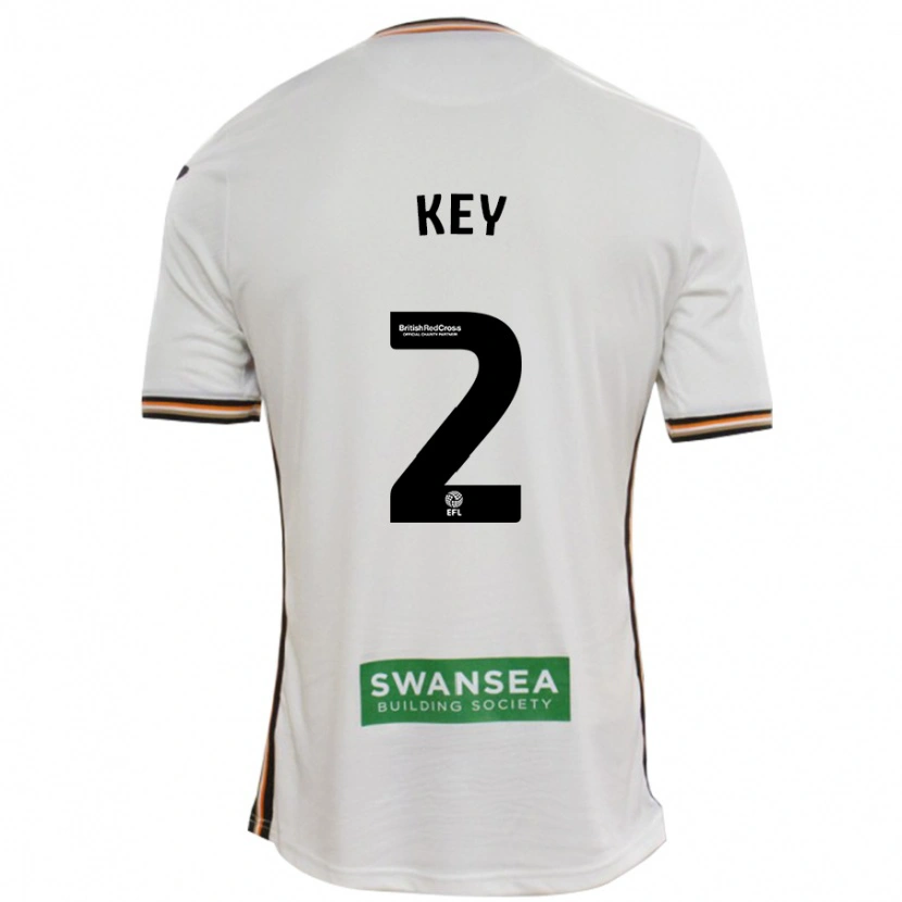 Danxen Kvinnor Josh Key #2 Vit Hemmatröja Matchtröjor 2024/25 Tröjor T-Tröja