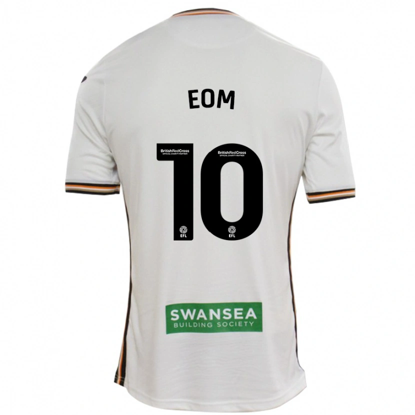 Danxen Kvinnor Ji-Sung Eom #10 Vit Hemmatröja Matchtröjor 2024/25 Tröjor T-Tröja