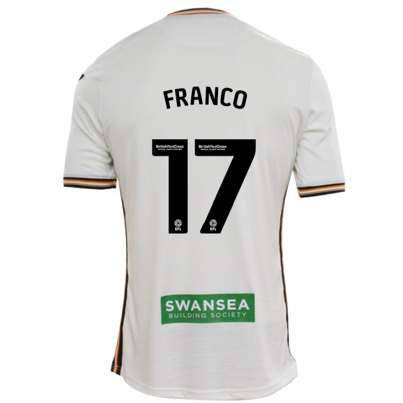 Danxen Kvinnor Gonçalo Franco #17 Vit Hemmatröja Matchtröjor 2024/25 Tröjor T-Tröja