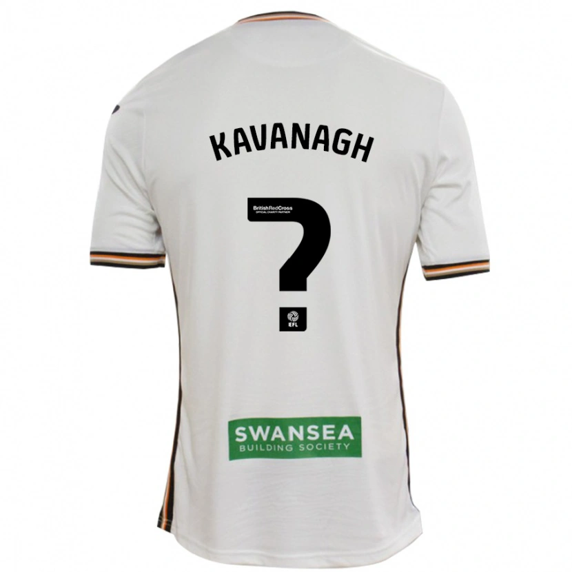 Danxen Kvinnor Reece Kavanagh #0 Vit Hemmatröja Matchtröjor 2024/25 Tröjor T-Tröja