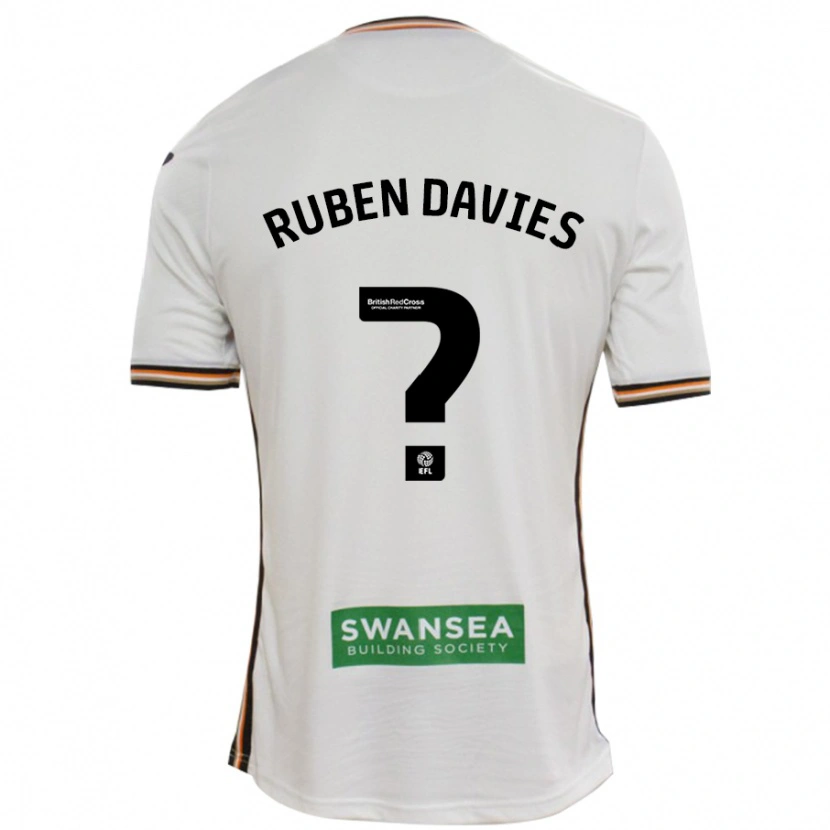 Danxen Kvinnor Ruben Davies #0 Vit Hemmatröja Matchtröjor 2024/25 Tröjor T-Tröja