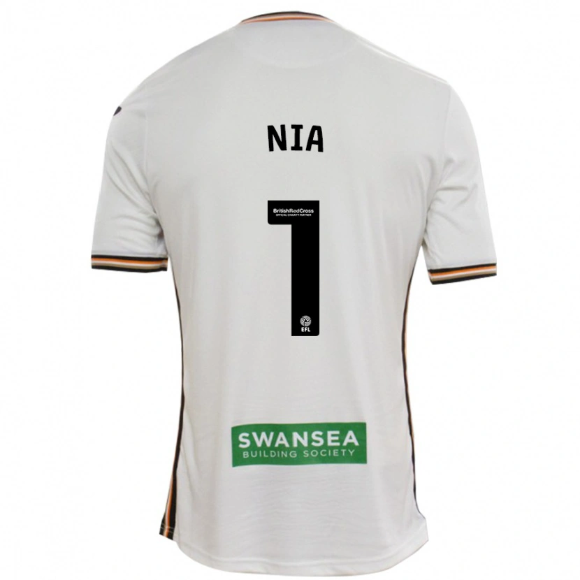 Danxen Kvinnor Ffion Rees Nia #1 Vit Hemmatröja Matchtröjor 2024/25 Tröjor T-Tröja