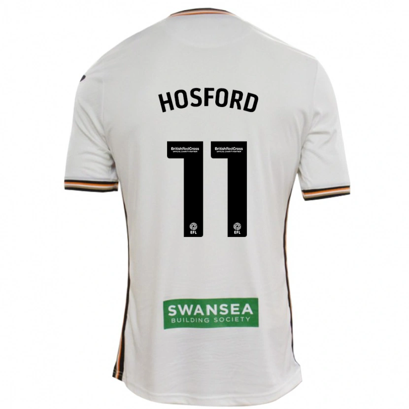 Danxen Kvinnor Katy Hosford #11 Vit Hemmatröja Matchtröjor 2024/25 Tröjor T-Tröja