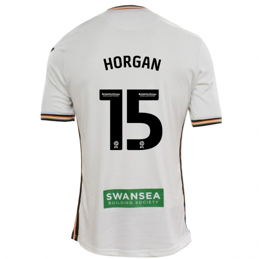 Danxen Kvinnor Gwenan Horgan #15 Vit Hemmatröja Matchtröjor 2024/25 Tröjor T-Tröja