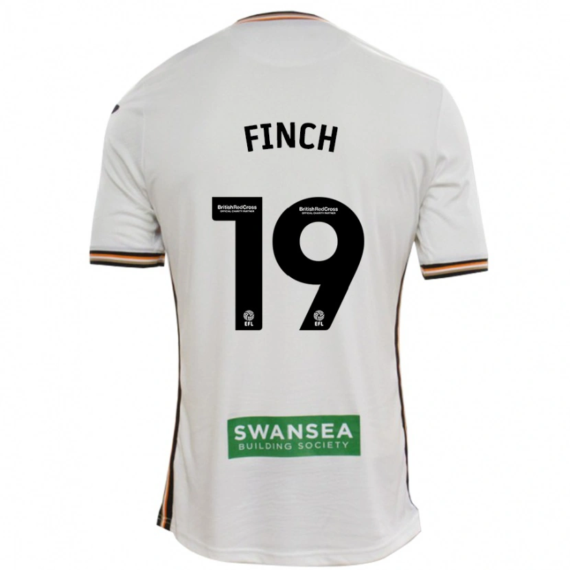 Danxen Kvinnor Lucy Finch #19 Vit Hemmatröja Matchtröjor 2024/25 Tröjor T-Tröja