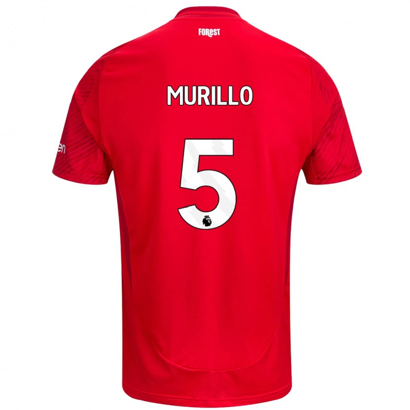 Danxen Kvinnor Murillo #5 Röd Vit Hemmatröja Matchtröjor 2024/25 Tröjor T-Tröja