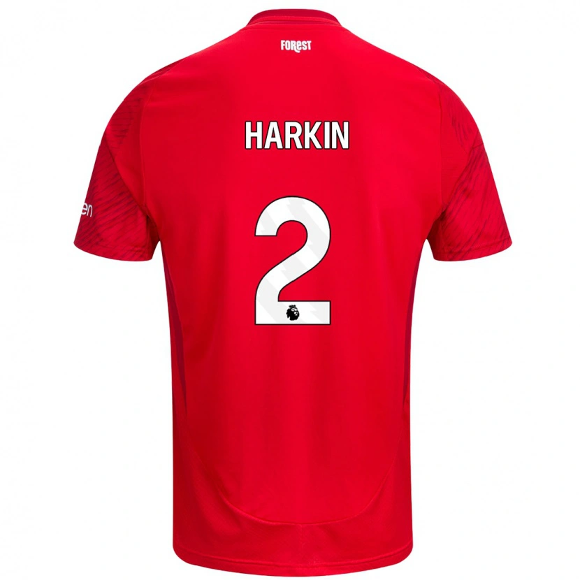 Danxen Kvinnor Lyndsey Harkin #2 Röd Vit Hemmatröja Matchtröjor 2024/25 Tröjor T-Tröja