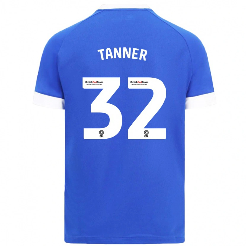 Danxen Kvinnor Ollie Tanner #32 Himmelsblå Hemmatröja Matchtröjor 2024/25 Tröjor T-Tröja