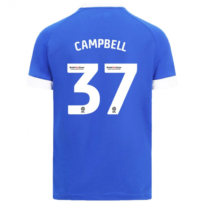 Danxen Kvinnor Vontae Daley-Campbell #37 Himmelsblå Hemmatröja Matchtröjor 2024/25 Tröjor T-Tröja