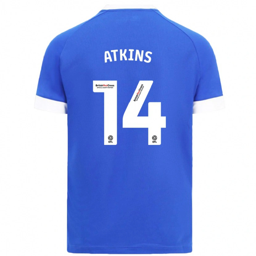 Danxen Kvinnor Zoe Atkins #14 Himmelsblå Hemmatröja Matchtröjor 2024/25 Tröjor T-Tröja