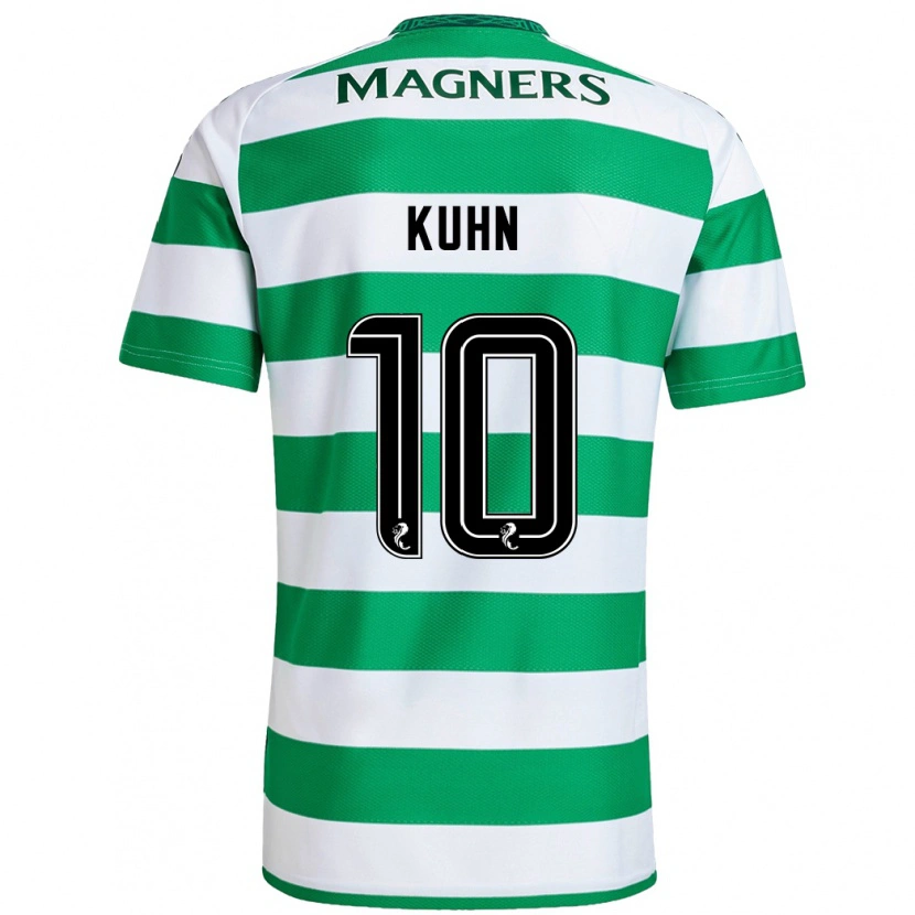 Danxen Kvinnor Nicolas Kühn #10 Grön Vit Hemmatröja Matchtröjor 2024/25 Tröjor T-Tröja