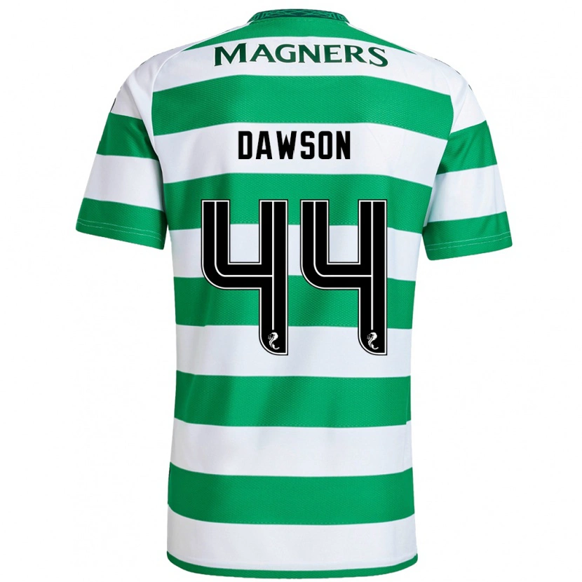 Danxen Kvinnor Joey Dawson #44 Grön Vit Hemmatröja Matchtröjor 2024/25 Tröjor T-Tröja