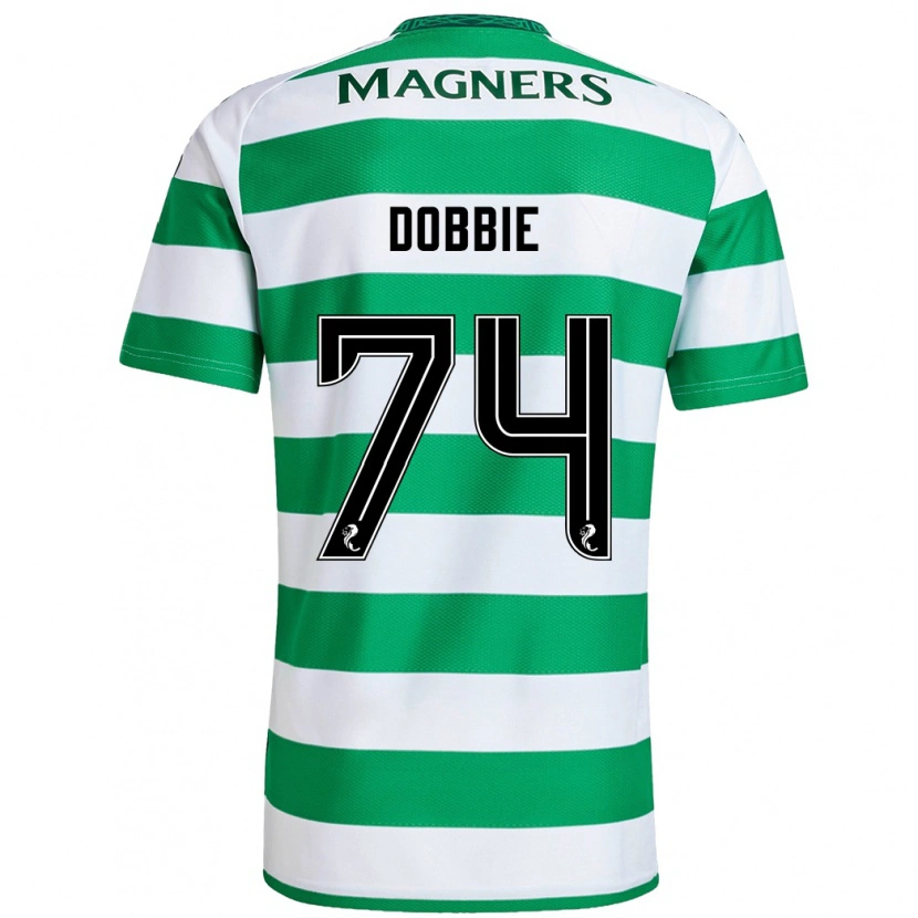 Danxen Kvinnor Lewis Dobbie #74 Grön Vit Hemmatröja Matchtröjor 2024/25 Tröjor T-Tröja