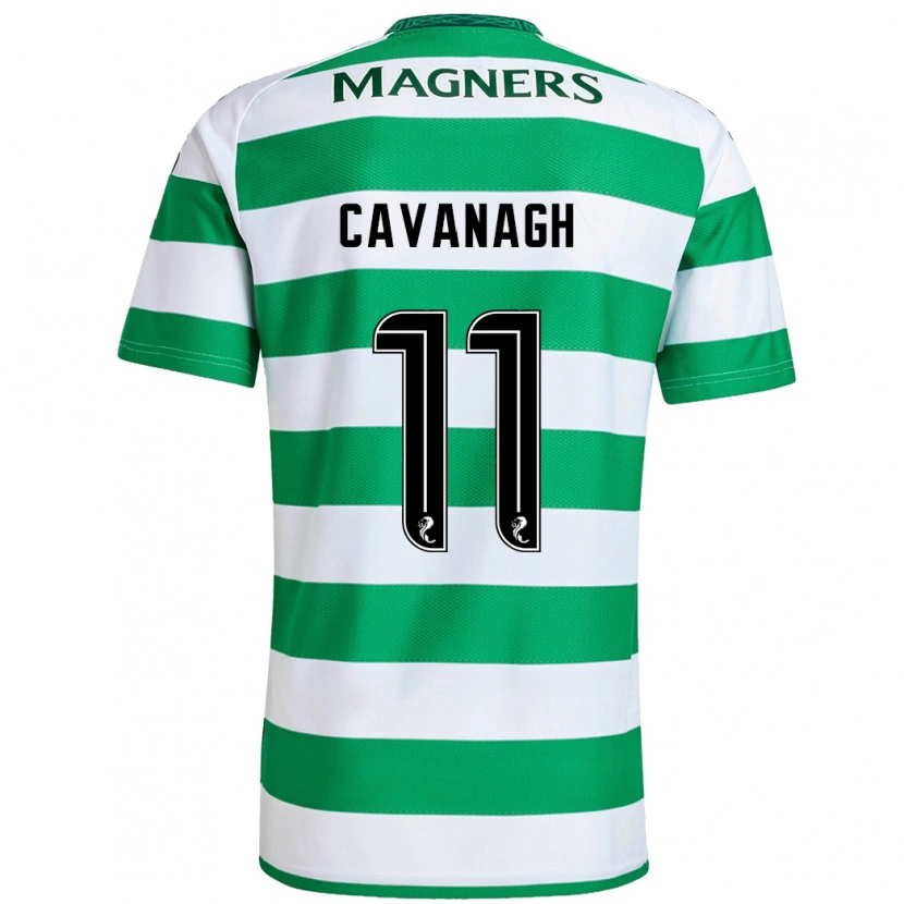Danxen Kvinnor Colette Cavanagh #11 Grön Vit Hemmatröja Matchtröjor 2024/25 Tröjor T-Tröja