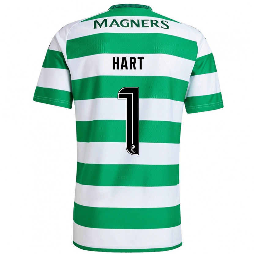 Danxen Kvinnor Joe Hart #1 Grön Vit Hemmatröja Matchtröjor 2024/25 Tröjor T-Tröja