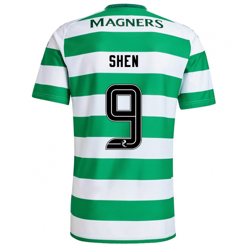 Danxen Kvinnor Shen Mengyu #9 Grön Vit Hemmatröja Matchtröjor 2024/25 Tröjor T-Tröja