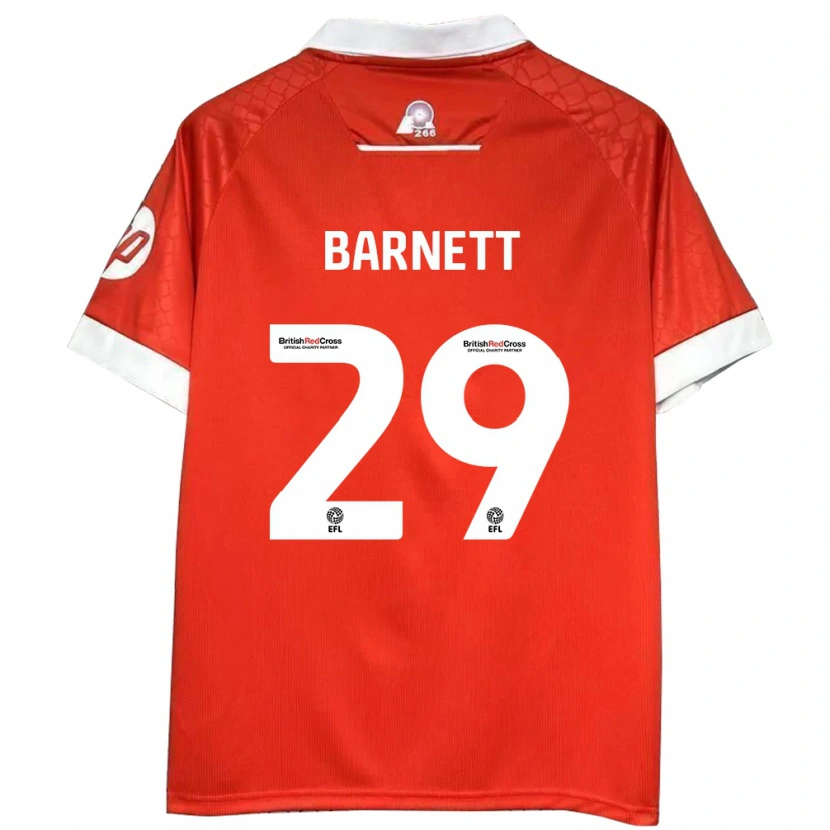 Danxen Kvinnor Ryan Barnett #29 Röd Vit Hemmatröja Matchtröjor 2024/25 Tröjor T-Tröja