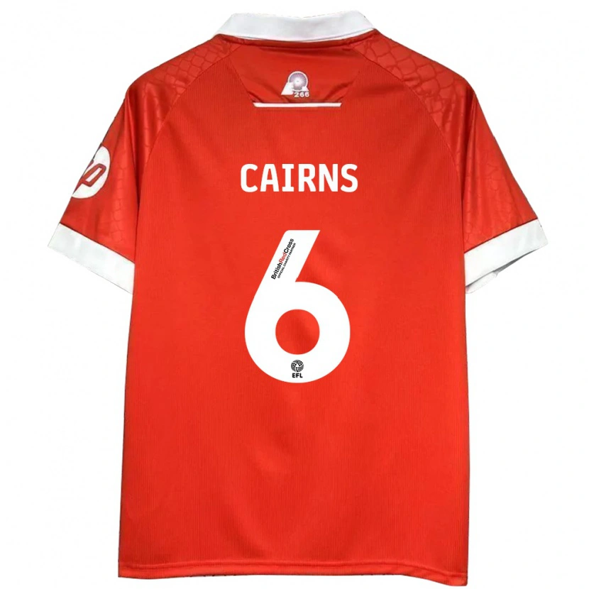 Danxen Kvinnor Brooke Cairns #6 Röd Vit Hemmatröja Matchtröjor 2024/25 Tröjor T-Tröja
