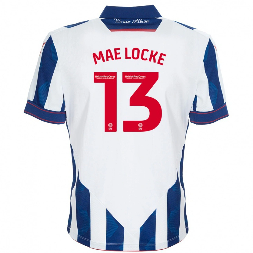 Danxen Kvinnor Ellie Mae Locke #13 Vit Mörkblå Hemmatröja Matchtröjor 2024/25 Tröjor T-Tröja