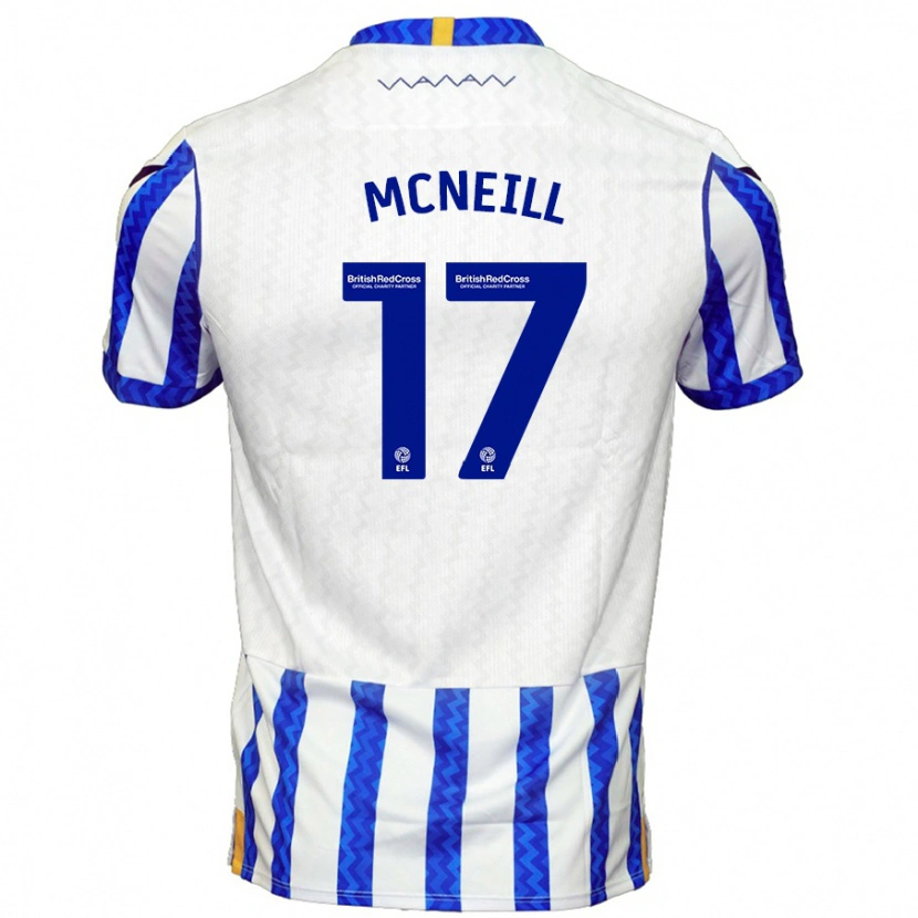 Danxen Kvinnor Charlie Mcneill #17 Blå Vit Hemmatröja Matchtröjor 2024/25 Tröjor T-Tröja