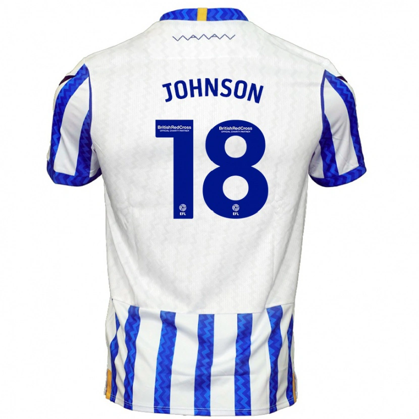 Danxen Kvinnor Marvin Johnson #18 Blå Vit Hemmatröja Matchtröjor 2024/25 Tröjor T-Tröja