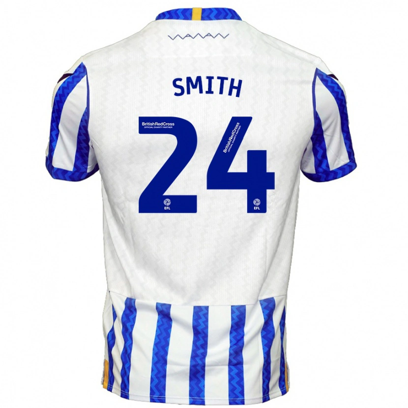 Danxen Kvinnor Michael Smith #24 Blå Vit Hemmatröja Matchtröjor 2024/25 Tröjor T-Tröja