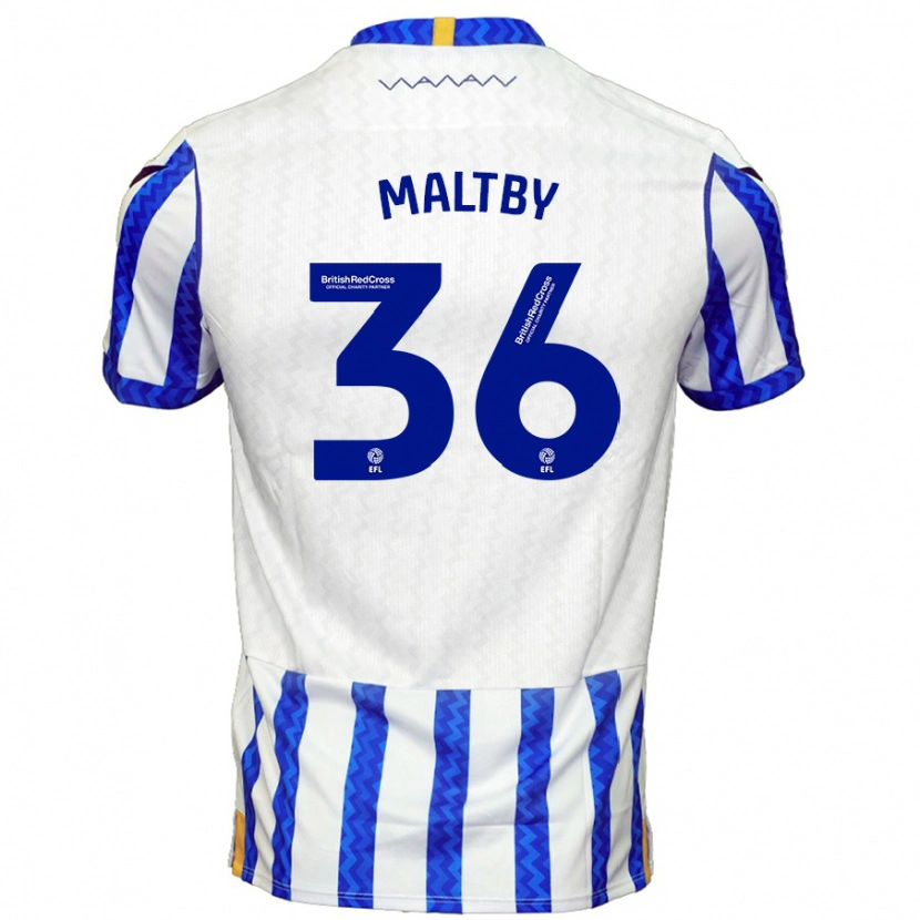 Danxen Kvinnor Mackenzie Maltby #36 Blå Vit Hemmatröja Matchtröjor 2024/25 Tröjor T-Tröja