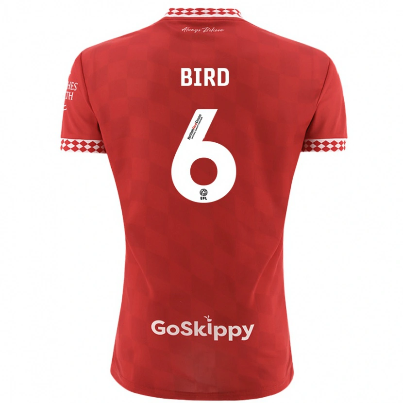 Danxen Kvinnor Max Bird #6 Röd Hemmatröja Matchtröjor 2024/25 Tröjor T-Tröja