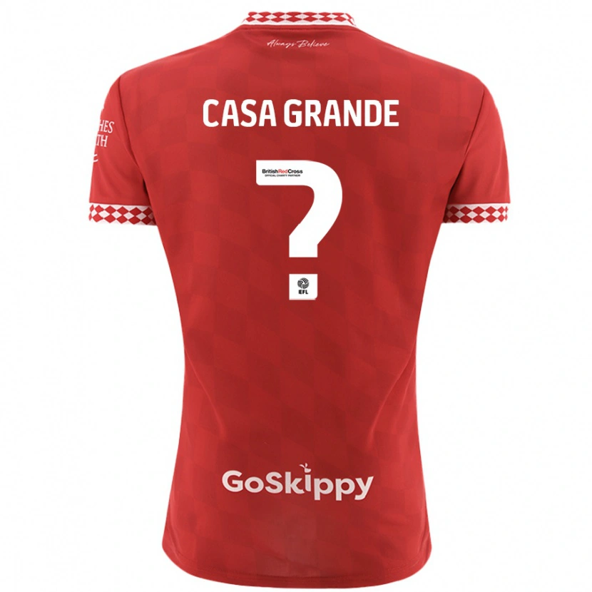 Danxen Kvinnor Josey Casa-Grande #0 Röd Hemmatröja Matchtröjor 2024/25 Tröjor T-Tröja
