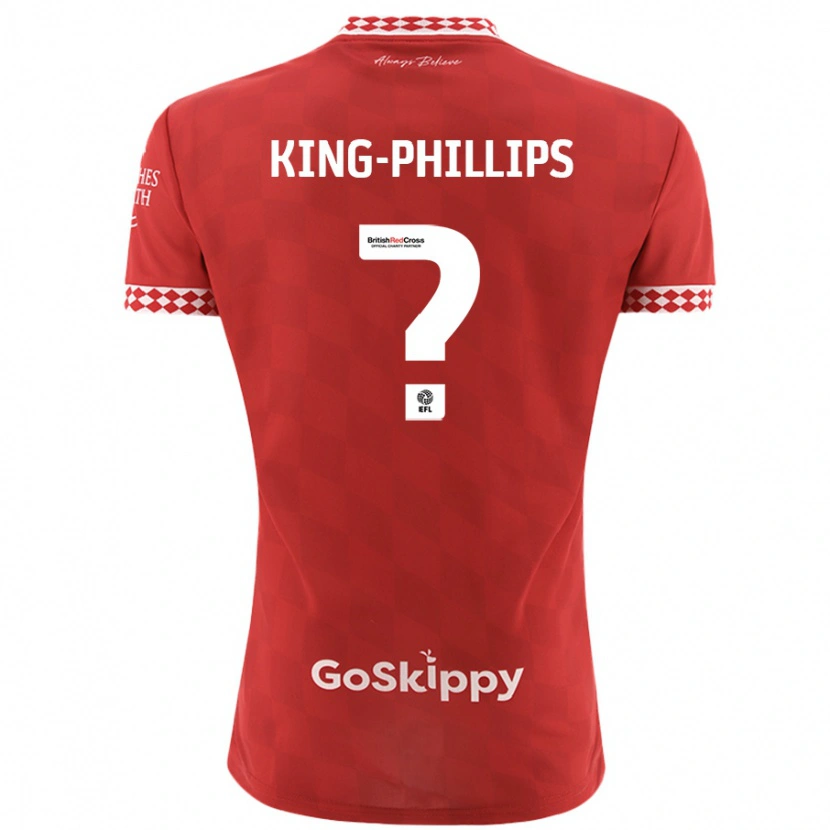 Danxen Kvinnor Zac King-Phillips #0 Röd Hemmatröja Matchtröjor 2024/25 Tröjor T-Tröja