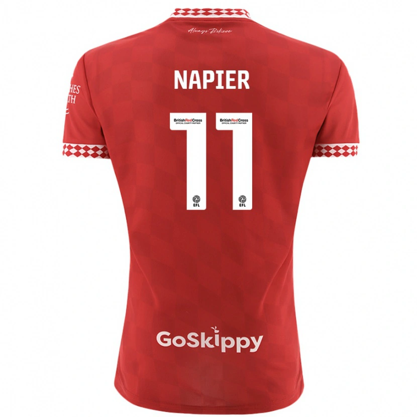 Danxen Kvinnor Jamie-Lee Napier #11 Röd Hemmatröja Matchtröjor 2024/25 Tröjor T-Tröja