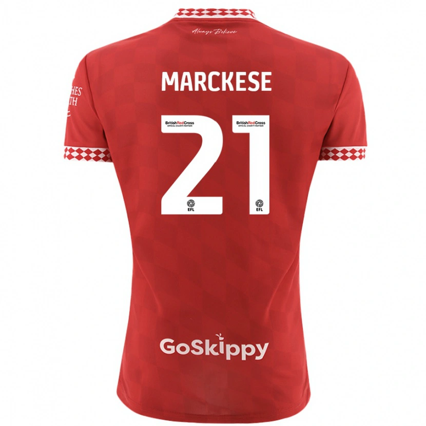 Danxen Kvinnor Kaylan Marckese #21 Röd Hemmatröja Matchtröjor 2024/25 Tröjor T-Tröja