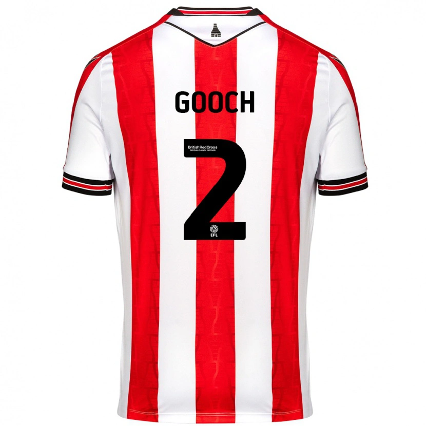 Danxen Kvinnor Lynden Gooch #2 Röd Vit Hemmatröja Matchtröjor 2024/25 Tröjor T-Tröja