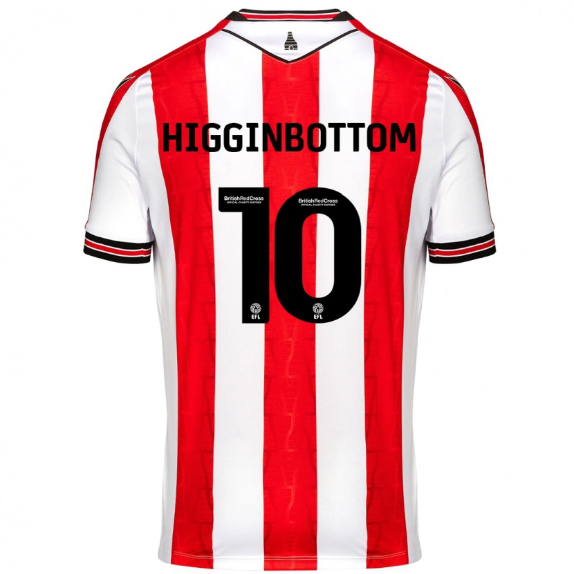 Danxen Kvinnor Alice Higginbottom #10 Röd Vit Hemmatröja Matchtröjor 2024/25 Tröjor T-Tröja