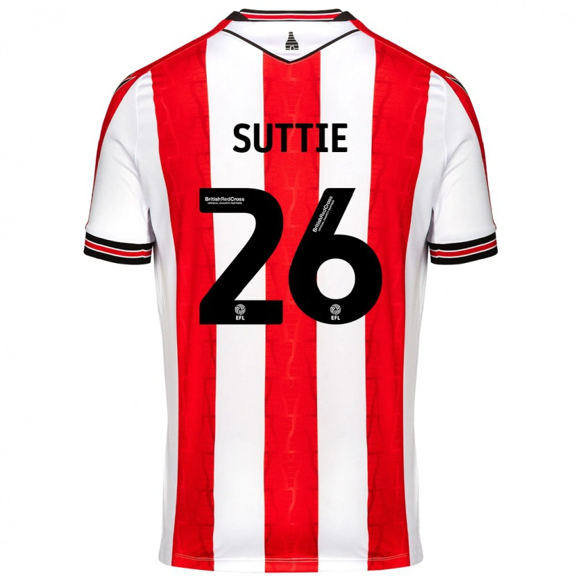 Danxen Kvinnor Arabella Suttie #26 Röd Vit Hemmatröja Matchtröjor 2024/25 Tröjor T-Tröja