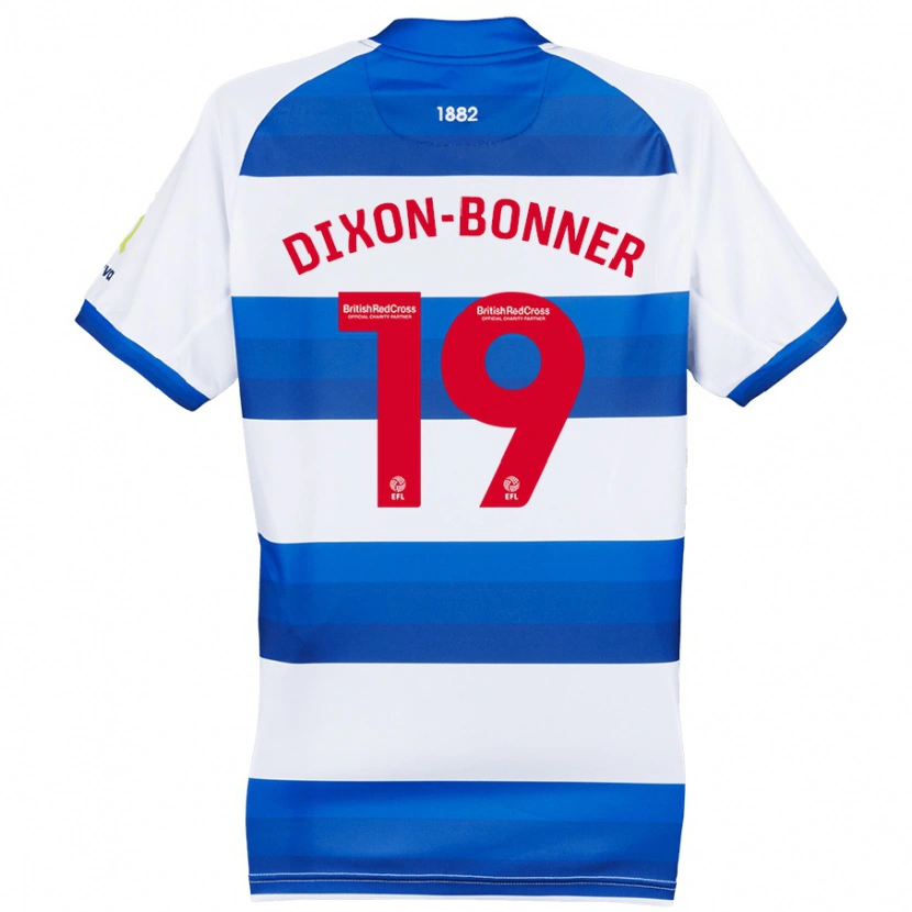 Danxen Kvinnor Elijah Dixon-Bonner #19 Vit Blå Hemmatröja Matchtröjor 2024/25 Tröjor T-Tröja