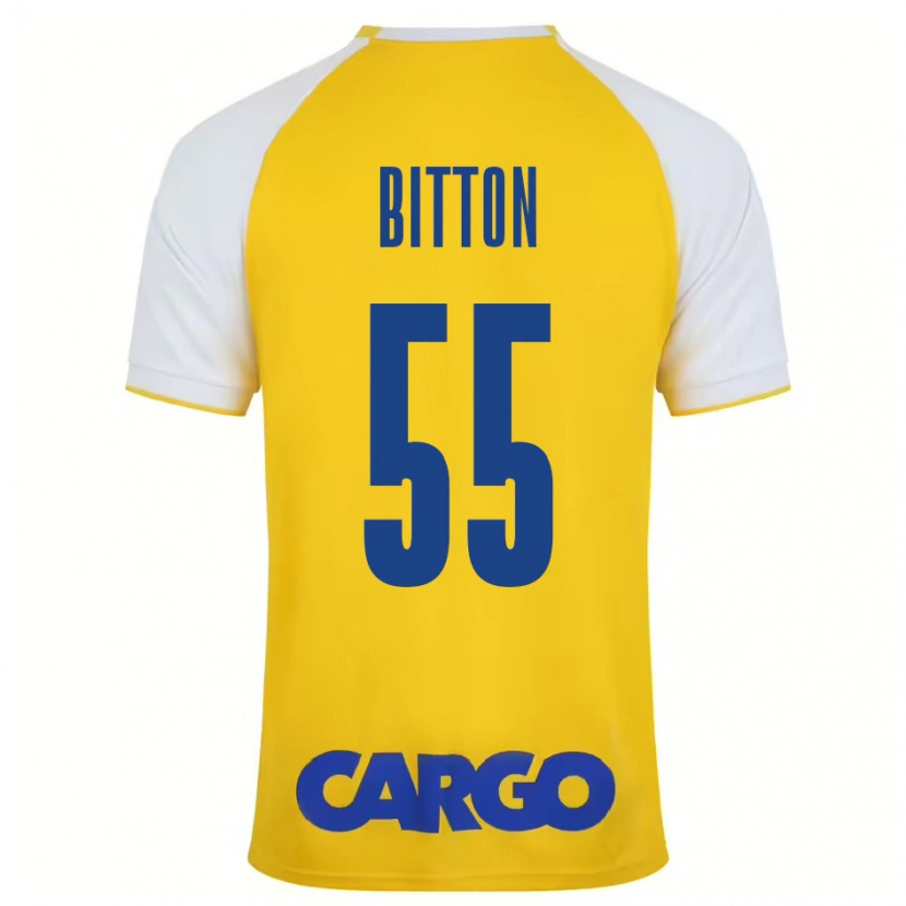 Danxen Kvinnor Nir Bitton #55 Gul Vit Hemmatröja Matchtröjor 2024/25 Tröjor T-Tröja