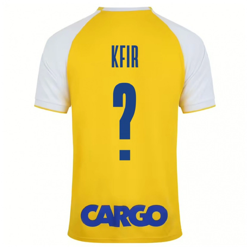 Danxen Kvinnor Yuval Kfir #0 Gul Vit Hemmatröja Matchtröjor 2024/25 Tröjor T-Tröja