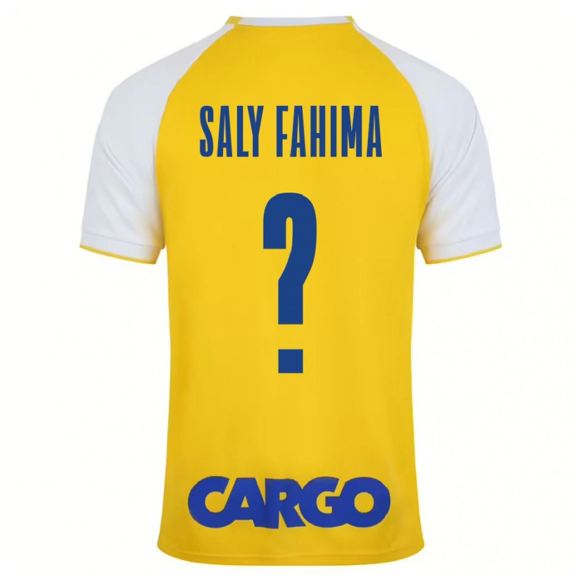 Danxen Kvinnor Israel Saly Fahima #0 Gul Vit Hemmatröja Matchtröjor 2024/25 Tröjor T-Tröja