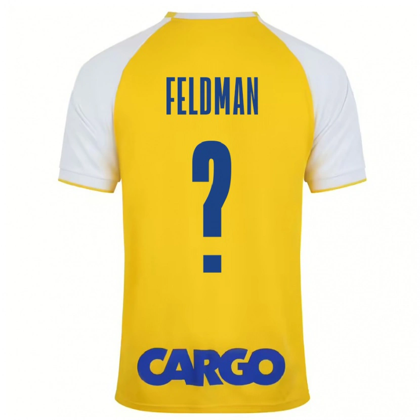 Danxen Kvinnor Ron Feldman #0 Gul Vit Hemmatröja Matchtröjor 2024/25 Tröjor T-Tröja