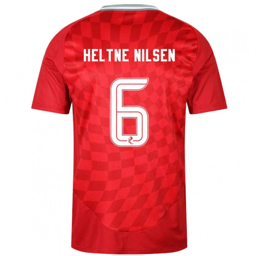Danxen Kvinnor Sivert Heltne Nilsen #6 Röd Hemmatröja Matchtröjor 2024/25 Tröjor T-Tröja