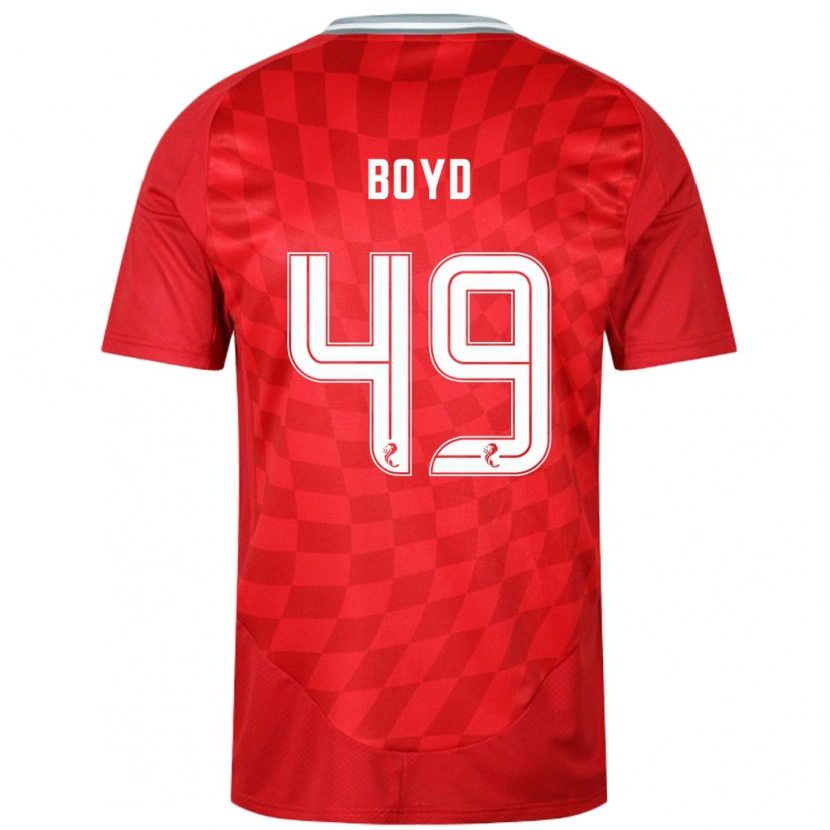 Danxen Kvinnor Fletcher Boyd #49 Röd Hemmatröja Matchtröjor 2024/25 Tröjor T-Tröja